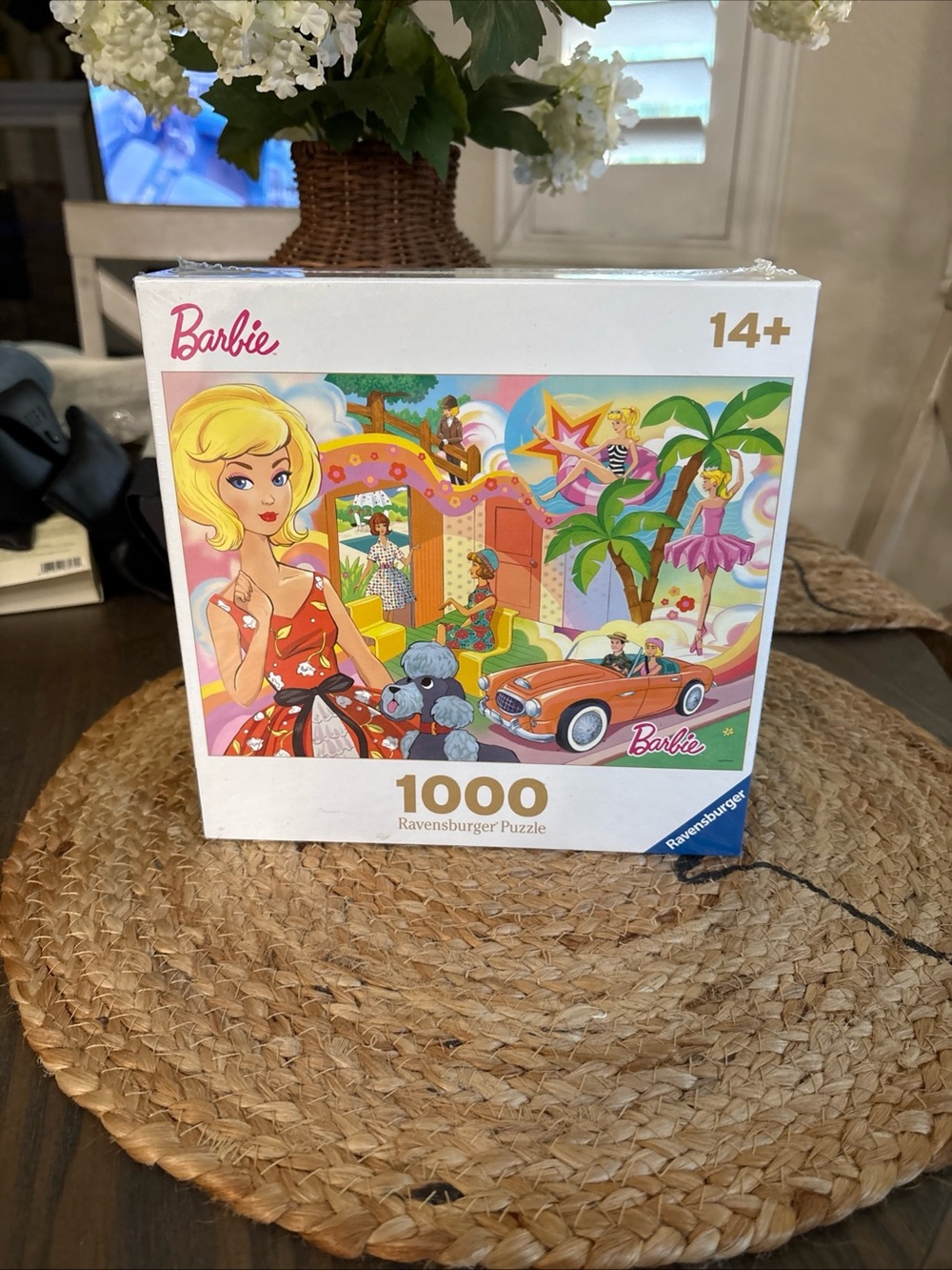 Ravensburger Barbie 1000-Piece Puzzle with Pink, Orange, Green, Blue Artwork